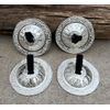 DharmaObjects 2 Pairs Pro Silver Fingers Cymbal Zills Belly Dancing