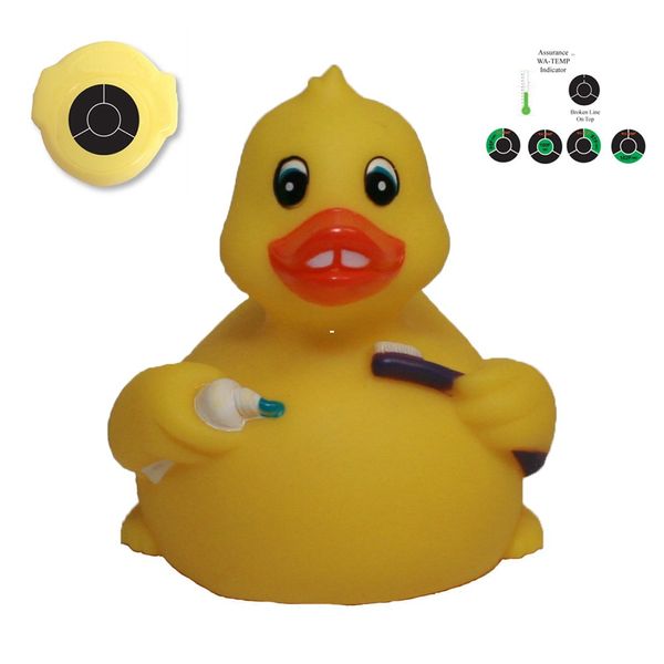 Rubber Ducks Family Temperature Pearly White Rubber Duck, Waddlers Brand Bathtub Toy N Baby Safe Bath Tool 4 Water Temperature Sensors, Baby Shower Birthday Christmas All Departments Gift