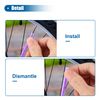 X AUTOHAUX 36 Pcs Purple Bicycle Reflector Reflective Version Durable ABS