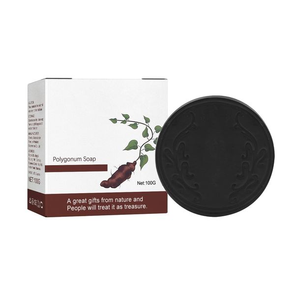 Polygonum Multiflorum Shampoo Soap, Anti-haarausfall Shampoo-Bar, Haar Verdunkelungs Festes Shampoo-Stück, Organisches Polygonum Multiflorum Soap für Männer und Frauen