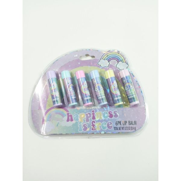 6Pack Rainbow Lip Balm