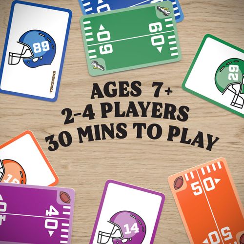 TOUCHDOWN The Card Game - The Fast-Paced, Football Themed Card Game That Anyone Can Play, Includes 160 Playing Cards, 2-4 Players, Ages 7+, Family Game Night, Card Games for Adults, Stocking Stuffers