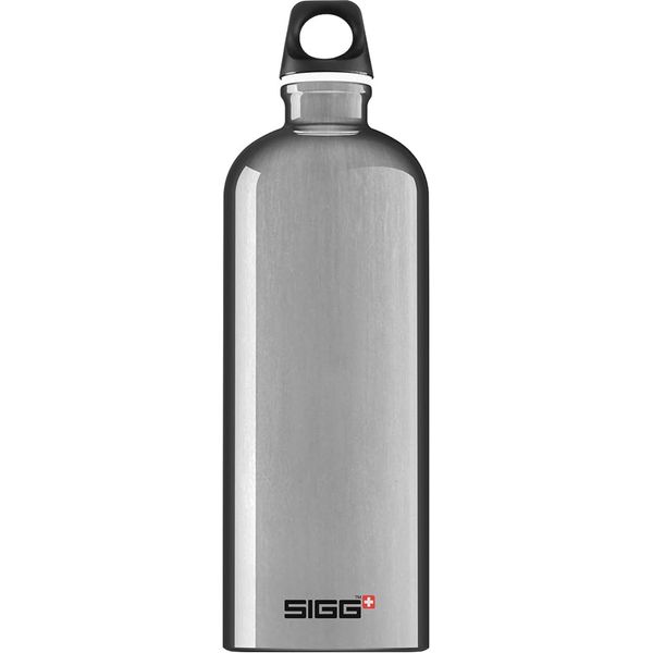 SIGG - Aluminum Water Bottle - Traveller Alu - Climate Neutral Certified - Suitable For Carbonated Beverages - Leakproof & Lightweight - BPA Free - 34 oz