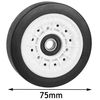 SPARES2GO Drum Support Wheel compatible Beko Tumble Dryer (75mm)