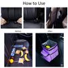 GPUSFAK Car Trash Can Foldable Garbage Bin Leakproof 2.3 Gallons Purple