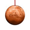 CafePress Planet Mars Round 4" MDF Holiday Ornament