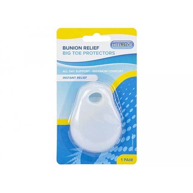 The Home Fusion Company Gel Cushion Bunion Protectors 2 Pack Enhance Comfort Reduce Pain