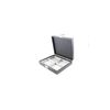 Display Case with Solid Lid & Clasp + Grey 4 Compartment Insert