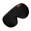Dream Essentials Ultra Silk 360 Sleep Mask, Mulberry Silk Blindfold Eye Mask with 2 Fully Adjustable Straps, Thin Profile Night Mask Great for Side, Stomach, or Back Sleepers - Black