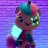 Airbrush Plush Unicorn Glow In The Dark, White