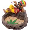 Fujima 5.7in Jamaican Chilling on Stump Ashtray