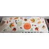Extra Long Cushioned Bath Memory Foam Mat Runner(16"x47")FALL,PUMPKINS & LEAVES