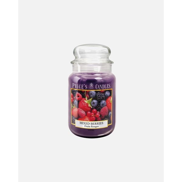 Mixed Berries scented candle in large jar