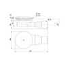 Wirquin Shower Drain Trap 90mm Diameter Super Flat with Cup-Connection DN 50