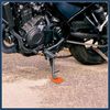 INFINAUTO 2pcs Motorcycle Kickstand Support Pad Side Stand Pad Orange Stylish Design
