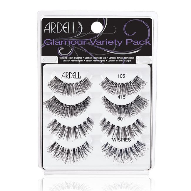 Ardell "Best Of" Glamour Variety Pack of False Eyelashes, 4 Pairs of Glamorous Fake Eyelashes