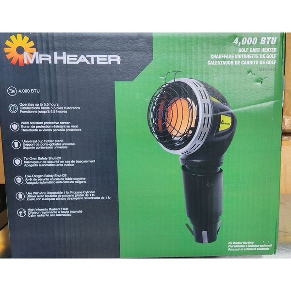 Mr. Heater MH4GC 4000 BTU Propane Portable Golf Cart ATV Tractor Hunting Heater