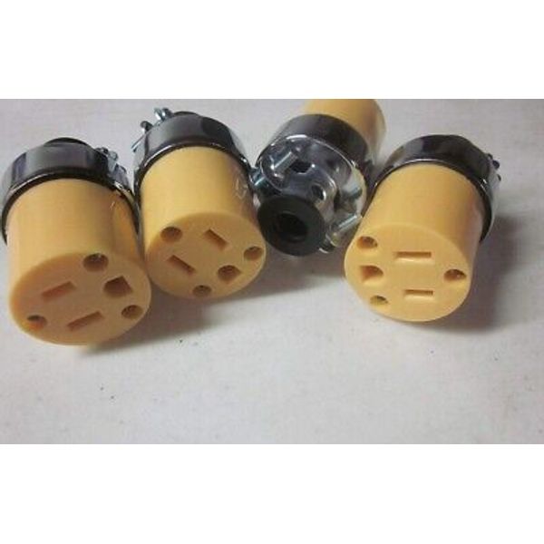 4pc Female Extension Cord Electrical Wire Repair Plug End 15A 125V