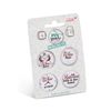 NICI 46495 Set of 4 Wine Time Magnets Diameter 32 mm