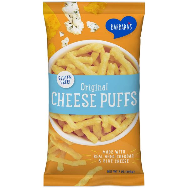 Barbara's Original Cheese Puffs, Gluten Free, Real Aged Cheese, 7 Ounce (Pack of 12)