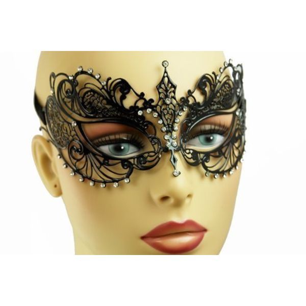 NEW Swan Princess Venetian Design Laser Cut Masquerade Mask - Cleanly Detailed w/ Gems