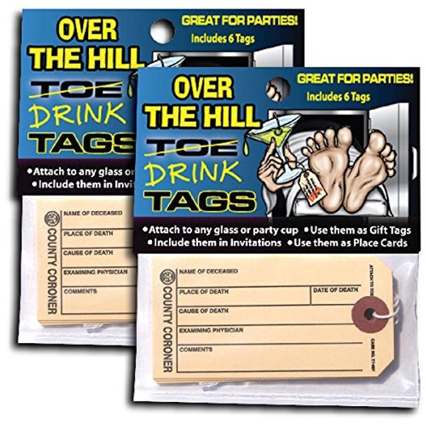 Hollywood Effects Over The Hill Toe / Drink Tags 2-Pack