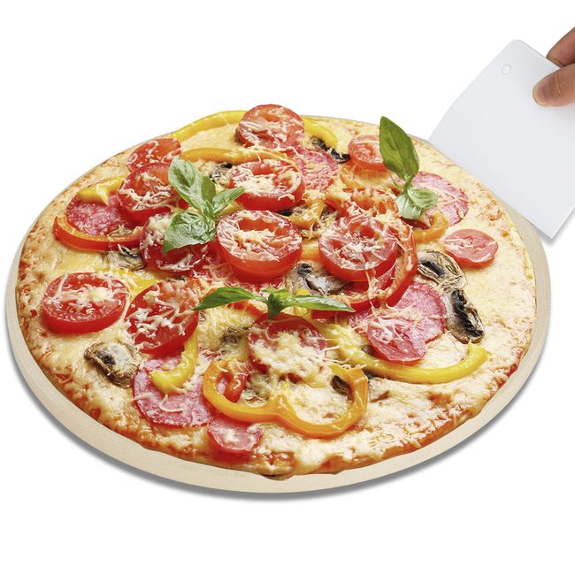 14" Pizza Stone Round Pizza Stone For Grill and Oven Making Pizza,Steak