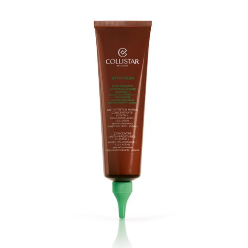 Collistar Concentrato Antismagliature, Con Elastina + Acido Ialuronico + Collagene, Ricompatta e rinforza i tessuti cutanei, Contrasta la formazione di smagliature, 150ml