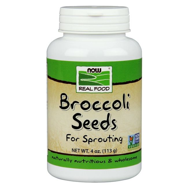 NOW Foods Broccoli Seeds for Sprouting, 4 oz.