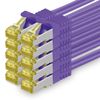 1aTTack.de Cat.7 Network Cable, Cat7 Ethernet Cable, Network / Internet / DSL / Modem / Router / Hub Patch Cable, LAN Cable, Raw Cable, 10 GB/s (SFTP PiMF), Set: Patch Cable with RJ 45 Connector, Cat.6a 1m