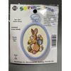 Counted Cross Stitch Kit 4551 Easter Bunny Springtime NMI NOS Oval Frame