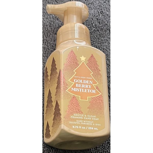 NEW BATH & BODY WORKS GOLDEN BERRY MISTLETOE FOAMING HAND SOAP-8.75 OZ