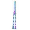 LIGHT PLANET Butterfly Knife Type Practice Comb Comb for Beginners Training Folding Training Tool No Sharp (Sharp)
