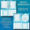 Blessed Baptism Keepsake for– 2 Page  Set Personal Wall Art or Scrapbook Pages