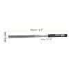 sourcing map 20pcs Second Cut Steel Flat Needle File with Plastic Handle, 4mm x 160mm