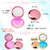 AT Product Mouthpiece Case, Portable, Mirror Included, Denture Case, Retainer Case (Gold)