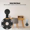 Wall Mount Holder Speaker Mount Google Home Mini Mount Stand Google Home Mini Protective Case (Black)