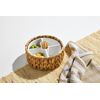 Mud Pie Hyacinth Toothpick Divided Bwl; 3 1/4" X 7 1/4" Dia Brown