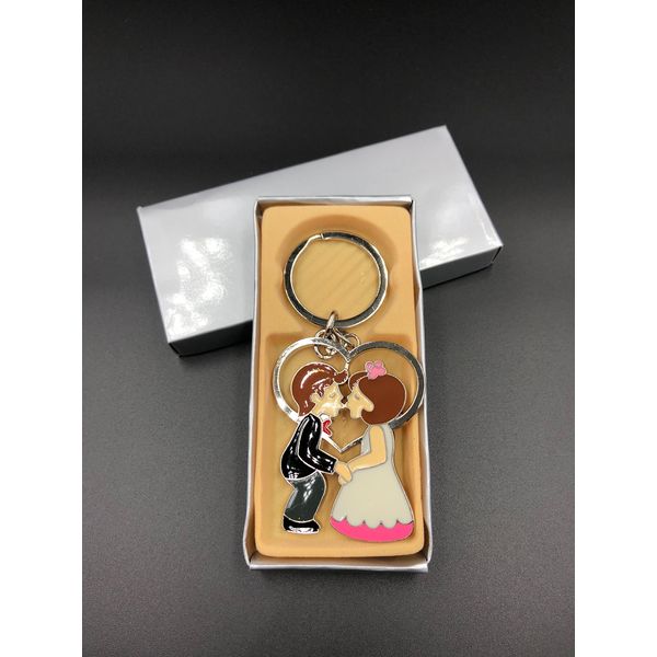 12-Wedding Favors Couple Party Keychains Giveaways Llaveros Recuerdos De Boda