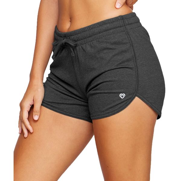 Colosseum Active Women's Simone Cotton Blend Yoga and Running Short (Black, Medium)