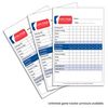 On Par Premium Golf Scorecard Holder - Ostrich, Black/Red