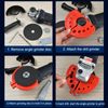 Drill Bit Sharpener for All Bits - Drill Bit Grinding Attachment, Power Drill Bit Sharpeners, Multi-specification Drill Bit Grinding, Giant Blade Angle Grinder for Grinding Drill Bits (Black)