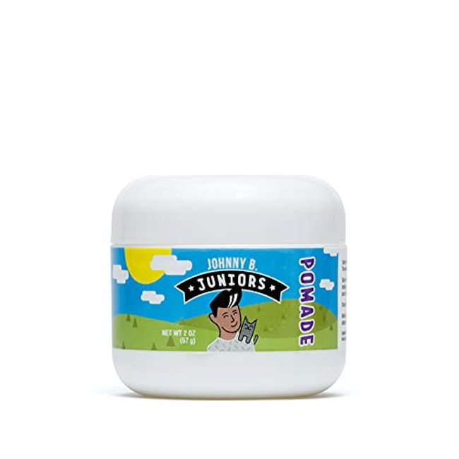 JOHNNY B. Juniors Hair Styling Pomade 2 oz. Jar Curly or Straight Hair for Kids