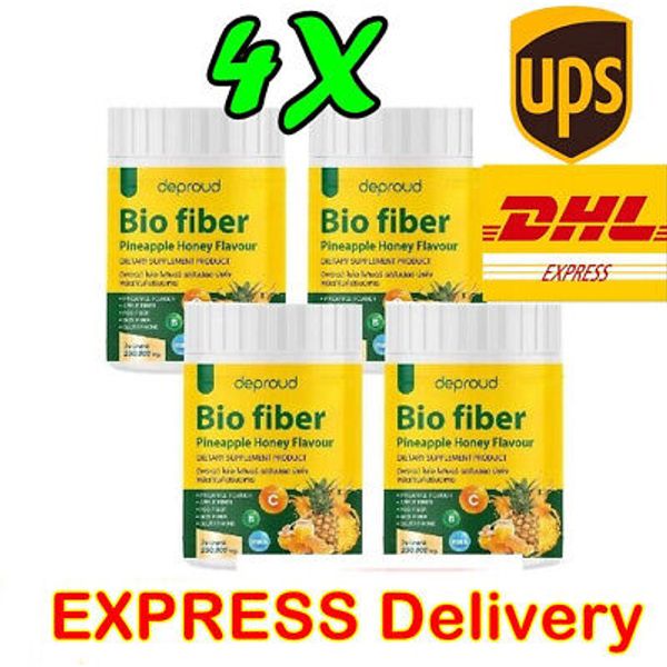 4X Deproud Bio Fiber Pineapple Honey Powder Detox Drink Gluta Supplement 250g