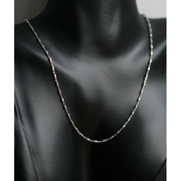 Silver 92.5 cutting stick Italian chain silver necklace