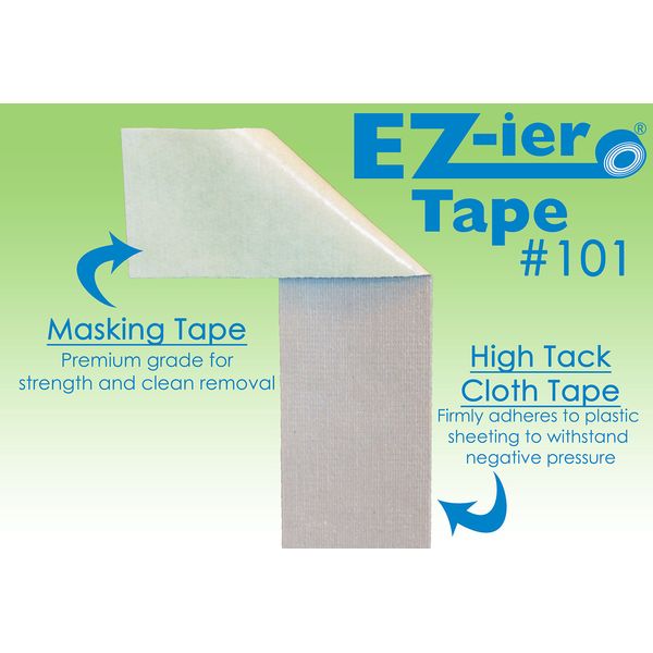 EZ-ier Tape Double-Sided Containment and Dust Barrier Tape (2" x 60')