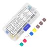 80pcs 6mm Trimmer Capacitors, Electronic Capacitor Kit 5/10/20/30/40/60/70/120P Adjustable Capacitance Trimmer Capacitor Kit