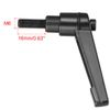 sourcing map M6 x 16mm Handle Adjustable Clamping Lever Thread Push Button Ratchet Male Threaded Stud Knobs Locking Rotating Screw Handles Quick Release Bolt Black 4pcs