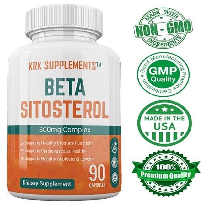 Beta Sitosterol Super Mega Strength for Prostate Phytosterol Plant Sterols 800mg