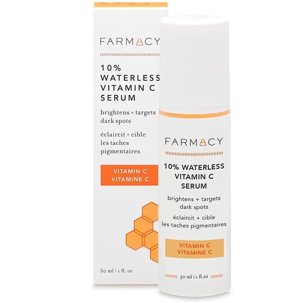 Farmacy 10% Vitamin C Serum for Face - Waterless Vitamin C Face Serum & Dark Spot Remover for Face - Antioxidant Serum with Ferulic Acid (30 ml)